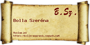 Bolla Szeréna névjegykártya
